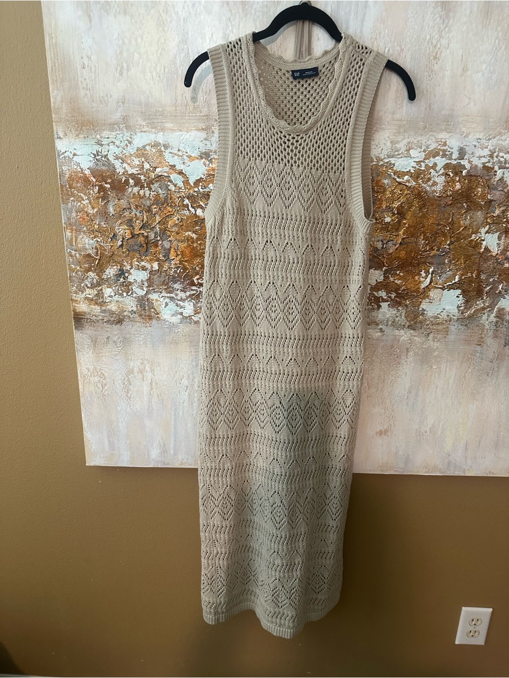 Gap Crochet Knit Midi Dress
